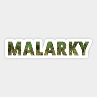 Marble Malarky Green Yellow Sticker